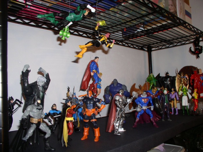 various marvel and DC figures 