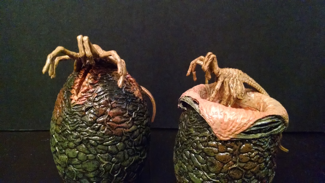 NECA ALIEN EGGS 6 PACK (WITH 3 FACEHUGGERS) - LV-426 CAGED FREE XENOMORPH  FIGURE REVIEW 
